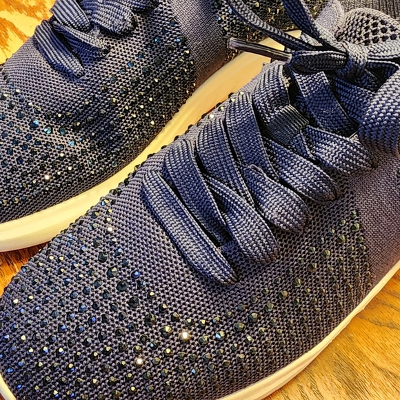 Clarks Cloudsteppers Nova Spark Embellished Bling Walking Sneakers 8.5W - Picture 2 of 10